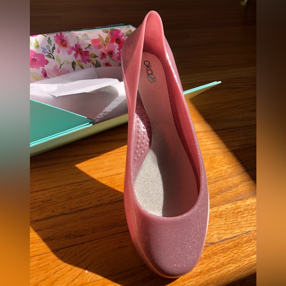 Oka B Watermelon Sparkle Flats